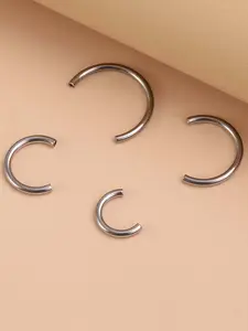 6pcs Titanium Alloy Labret Barbell Parts for Lip Piercing Earring Stud Internally Threaded Piercing Replacement Additions
