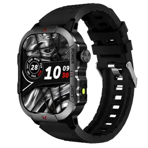 2026 New 2.01" HD Smartwatch for Men, Bluetooth Call & Dial Integration, Fitness Tracker with Many Sports Modes, AI Voice Control Support, LED Lighting Effect, Multi-Function Design, Android & iPhone Compatible, Includes Silicone Straps and 2 Extra Bands