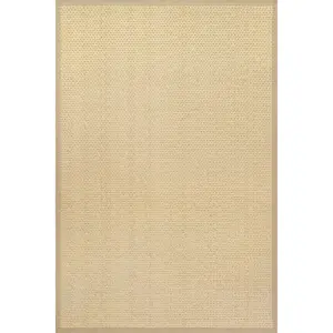 Meena Faux Seagrass Bordered Indoor/Outdoor Area Rug