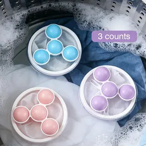 3 Pcs Reusable Washing Machine Lint Filter Bag, Floating Hair Catcher Laundry Net Bag, Efficiently Catch Hair Debris for Home Laundry Use