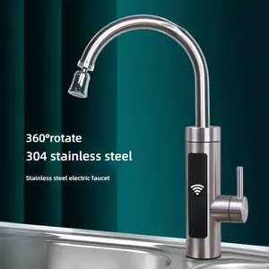 Electric Water Heater Kitchen Faucet Tankless Water Heater Tap LCD Digital Touch
