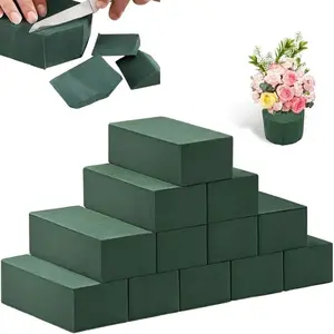A Set of 12 Pcs Foam Paste for Flower Arrangements,Wet and Dry Green Floral Foam for Wedding,Birthdays,Home Decorations,Crafting Floral Designs,Garden,Halloween Christmas,Tools & Hardware,Summervibes