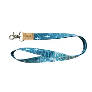 Ocean Neck Lanyard for keys, ID Badges, Phones, and wallets Accessories Leather