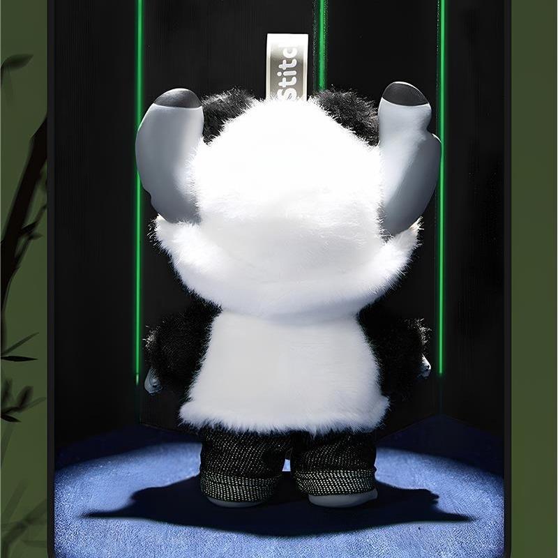 Disney Stitch GenZ Street Series Panda Plush Keychain Blind Box,Soft Plush Pendant,Suitable for Bags,Merchandise and Collectible Gift for Fans