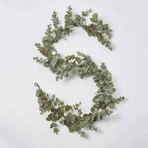 Sage Green Eucalyptus All Season Greenery Garland Everyday Table Runner