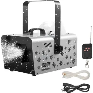 VEVOR Snow Machine, 1500W Handheld/Hanging Snow Maker By Wireless Remote Control, Portable Snowmaking Machine, High Output Snowflake Maker with 5L Tank for Christmas Party Wedding Stage Effects