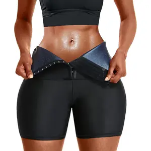 Sauna Sweat Short Pants Suits for Women High Waist Slimming Shorts Compression Thermo Workout Body