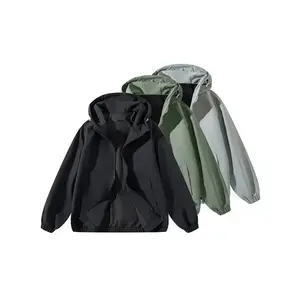 Women's waterproof and windproof jacket with adjustable hood and elastic cuffs, lightweight soft shell casual waterproof windbreaker women's coat Spring DeclarationRAIMENTRY