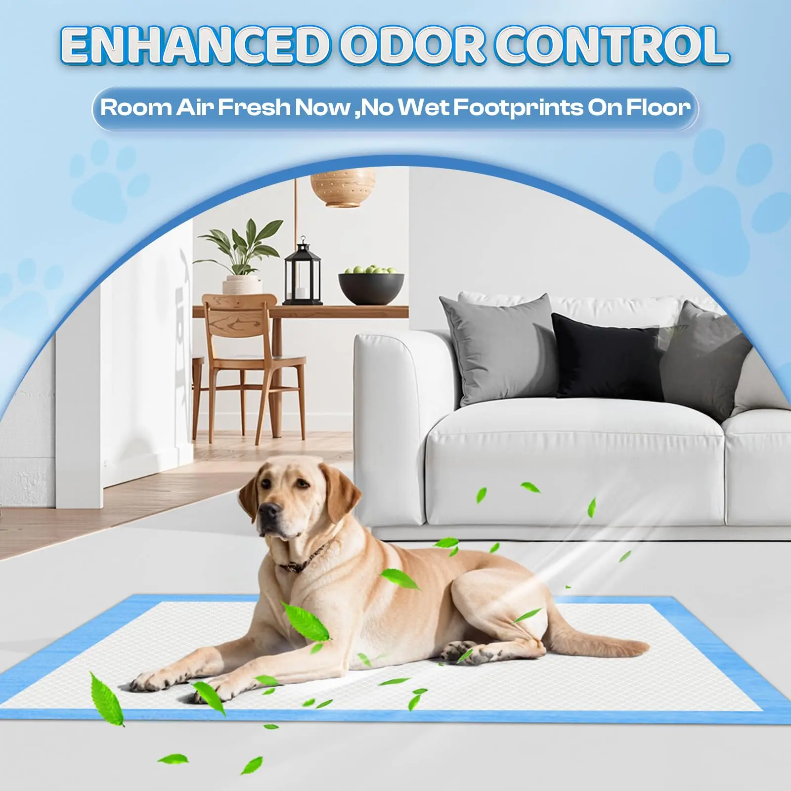 Puppy Pads Extra Large for Dogs 31"x47" 40 Count, Leak-Proof & Super Absorbent Dog Pee Pads, Thicken Disposable Potty Pads Puppy Training Pads for Cats Rabbits