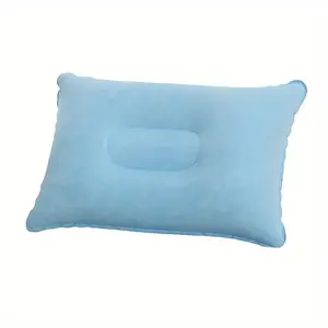 Portable Inflatable Pillow, Solid Color Inflatable Pillow, Outdoor Camping Pillow, Travel Pillow, Camping & Hiking Equipment, Soft Memory Foam