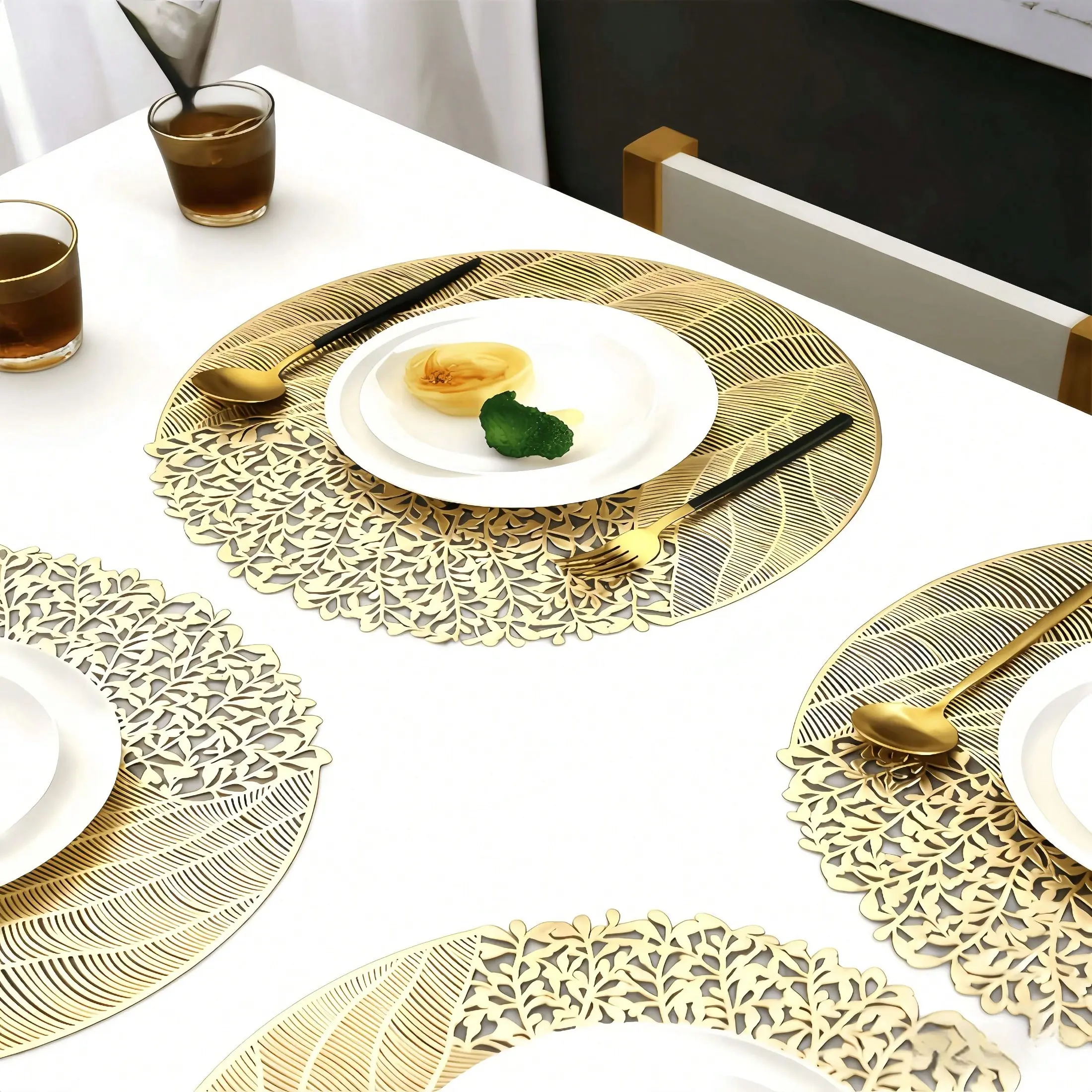 6 Pieces，3pcs， PVC Tablecloths, Washable Heat Resistant, Kitchen Indoor/outdoor, Camping, Vacations, Weddings, Parties, Durable Design