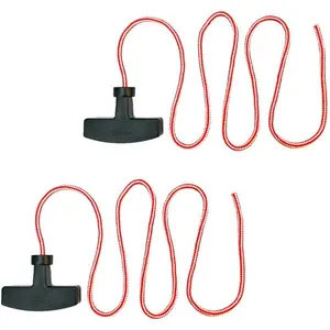 Garage Door Emergency Release Pull Cord with Handle Garage Opener Rope Puller Attic Ladder Pull Down Cord Pack of 2