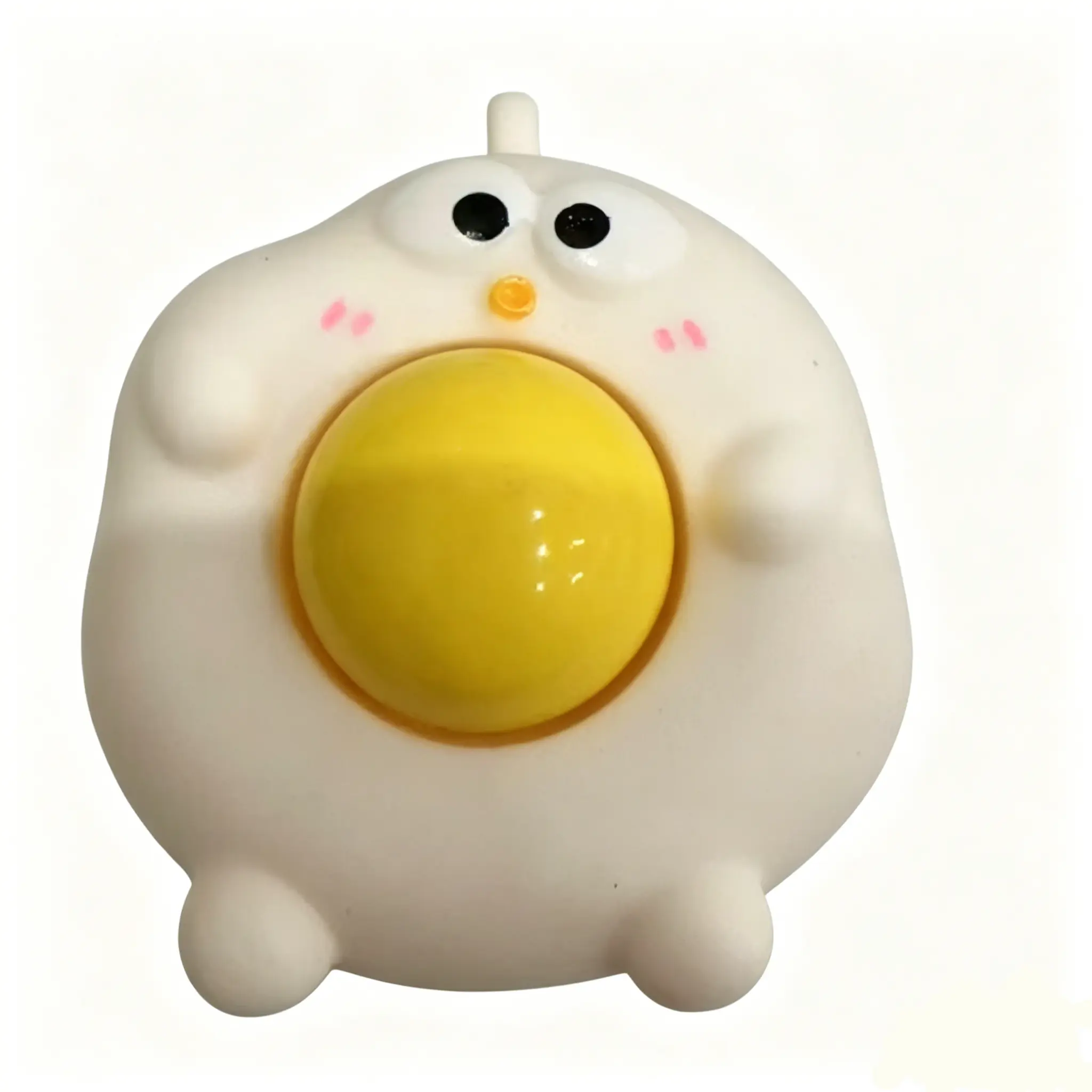 Egg Chick Soft Squishy Stress Relief Toy with Pops Out Popping Yolk - Playful, Oddly Satisfying Stress Ball, Fidget Popper, Anxiety Fidget for Sensory Play & Gifting, Soft Squishies, Calming Stress Ball