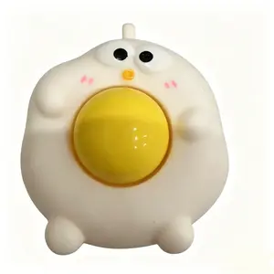 Chick Squishy Stress Relief Toy with Popping Yolk – Cute ultra-soft squeeze toy for stress relief, sensory play, and gifting.