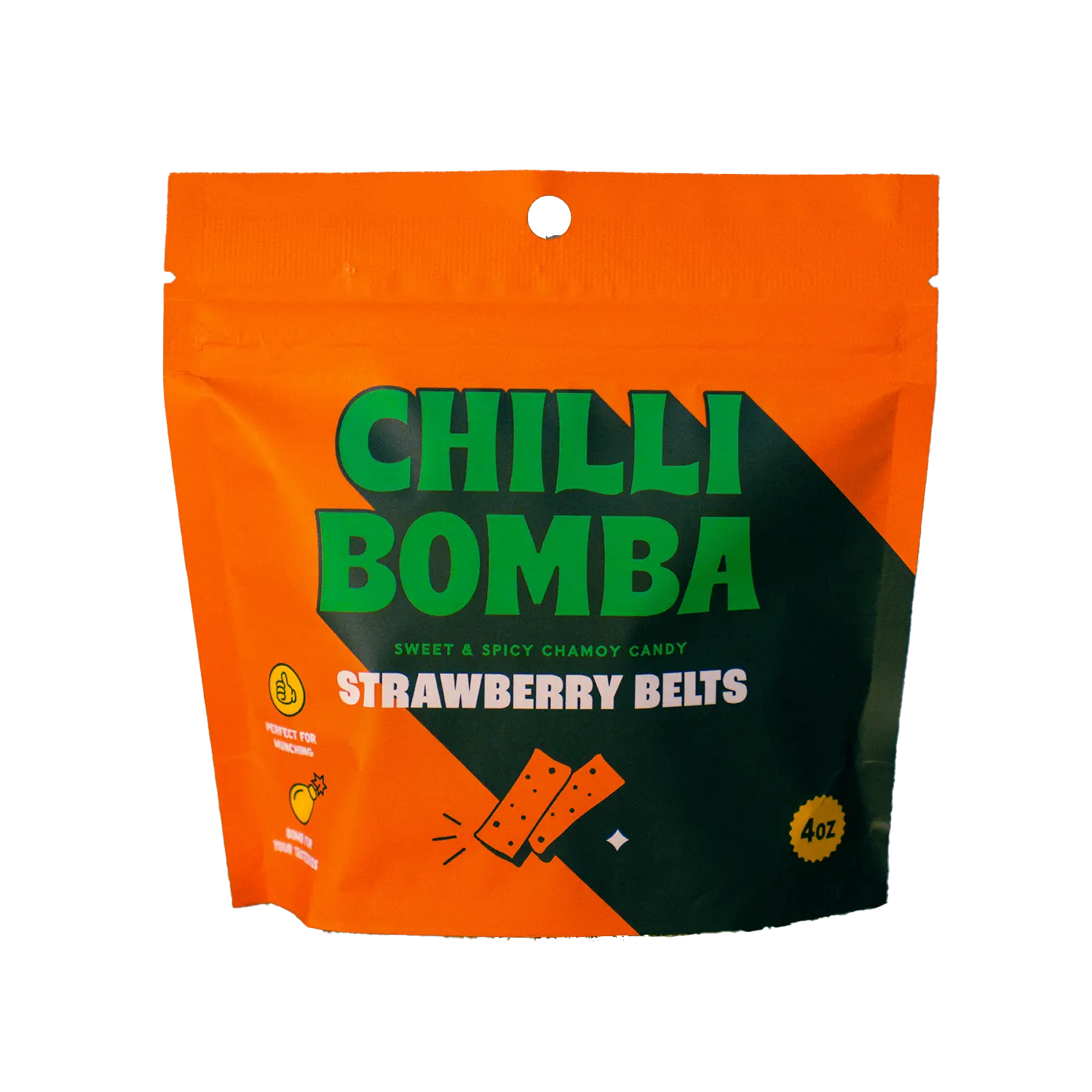 Strawberry Belts 4oz - Chilli Bomba Chamoy Chili Candy