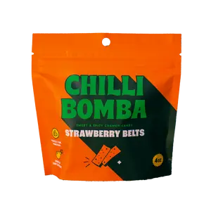 Strawberry Belts 4oz - Chilli Bomba Chamoy Chili Candy