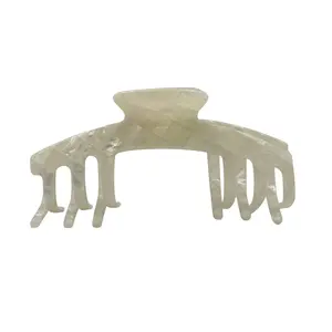 The Shaina White Opal Hair Clip with a Soft, Iridescent Shimmer for a Dreamy, Delicate Touch Designed for Adjustable Hats