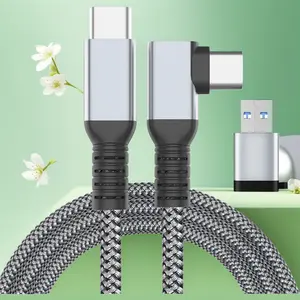 Link Cable 16FT VR Cable Compatible with Meta Oculus Quest 2/Quest 3S/Quest 3/Pro Pico, Nylon Braided Accessories and Gaming PC Steam VR, USB 3.0 Data Transfer Type C Cable, for VR Headset