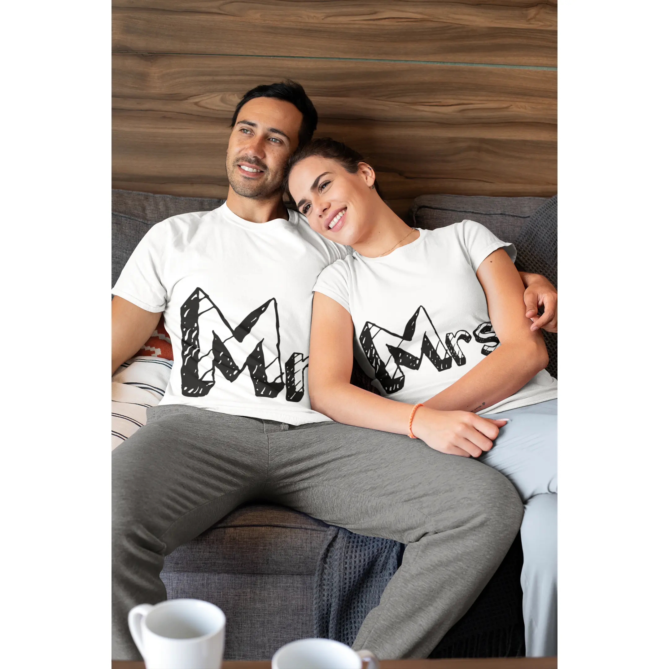 Mrs/Mr Shirt in White Matching Shirt, Cute Couple Shirts, Casual Couples Clothing, Couple Matching shirts, Custom shirt, T-shirts for couples, love tees, Funny couples shirt
