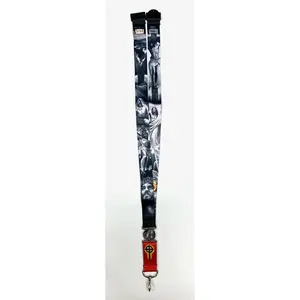 DGA Lanyard with Snap Buckle Release - 100% Polyester, 20" Long, 22" with J-Hook, Ideal for Keys and ID