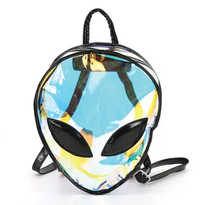 Extraterrestrial Head Iridescent Backpack 30000clearbackpack