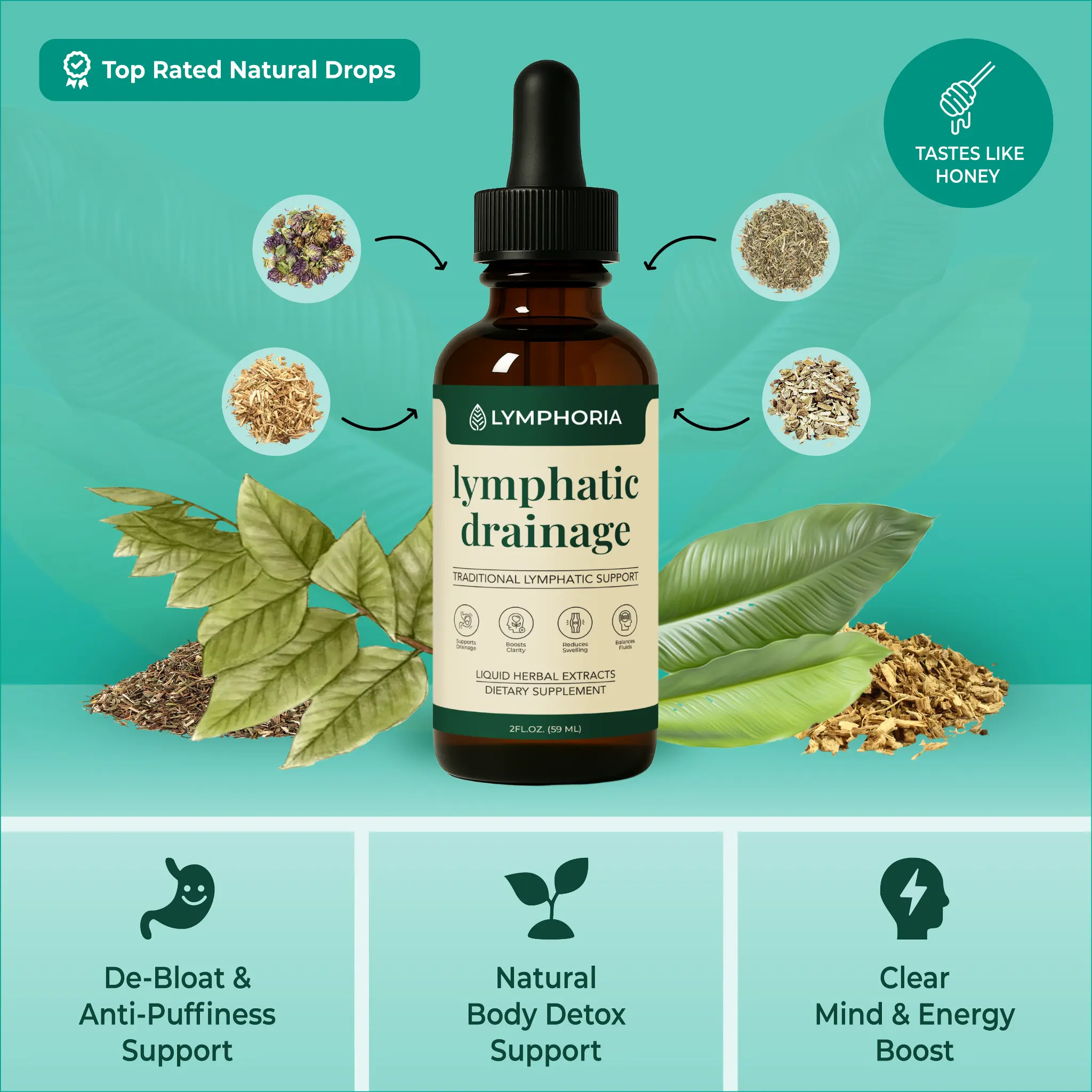 Lymphatic Drainage Drops The daily ritual your face, body, and energy have been waiting for.