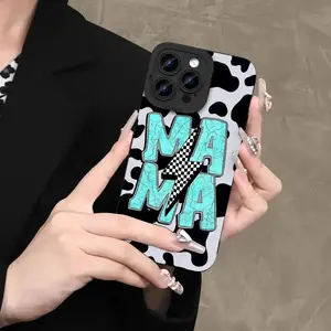 Cow Pattern Phone Case, Soft TPU Cellphone Protective Case, Total Protective Shockproof Mobile Phone Cover for iPhone, Casing