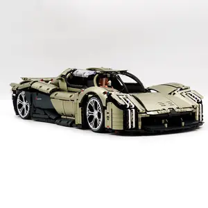 1:8 Limited Edition Supercar Building Blocks Set, Creative Desktop Ornaments Assembly Sports Car Model Bricks Toys, Ideal Birthday Gifts