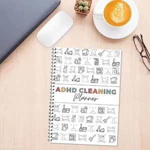Household Daily Cleaning Schedule Planner, Cleaning Tasks Planner, 1 Count Cleaning Checklist Schedule Notebook, Cleaning Planner Notebook, Cleaning Routine, Office Stationery & Supplies,summervibes