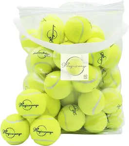 Tennis Balls, 60 Pack Advanced Training Tennis Balls Practice Balls, Pet Dog Playing Balls,Good for Beginner Training Ball