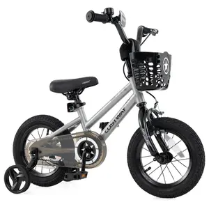 COSTWAY - 12 Inch Kids Bike Adjustable with Transparent Chain Cover for 3-4 Years Old
