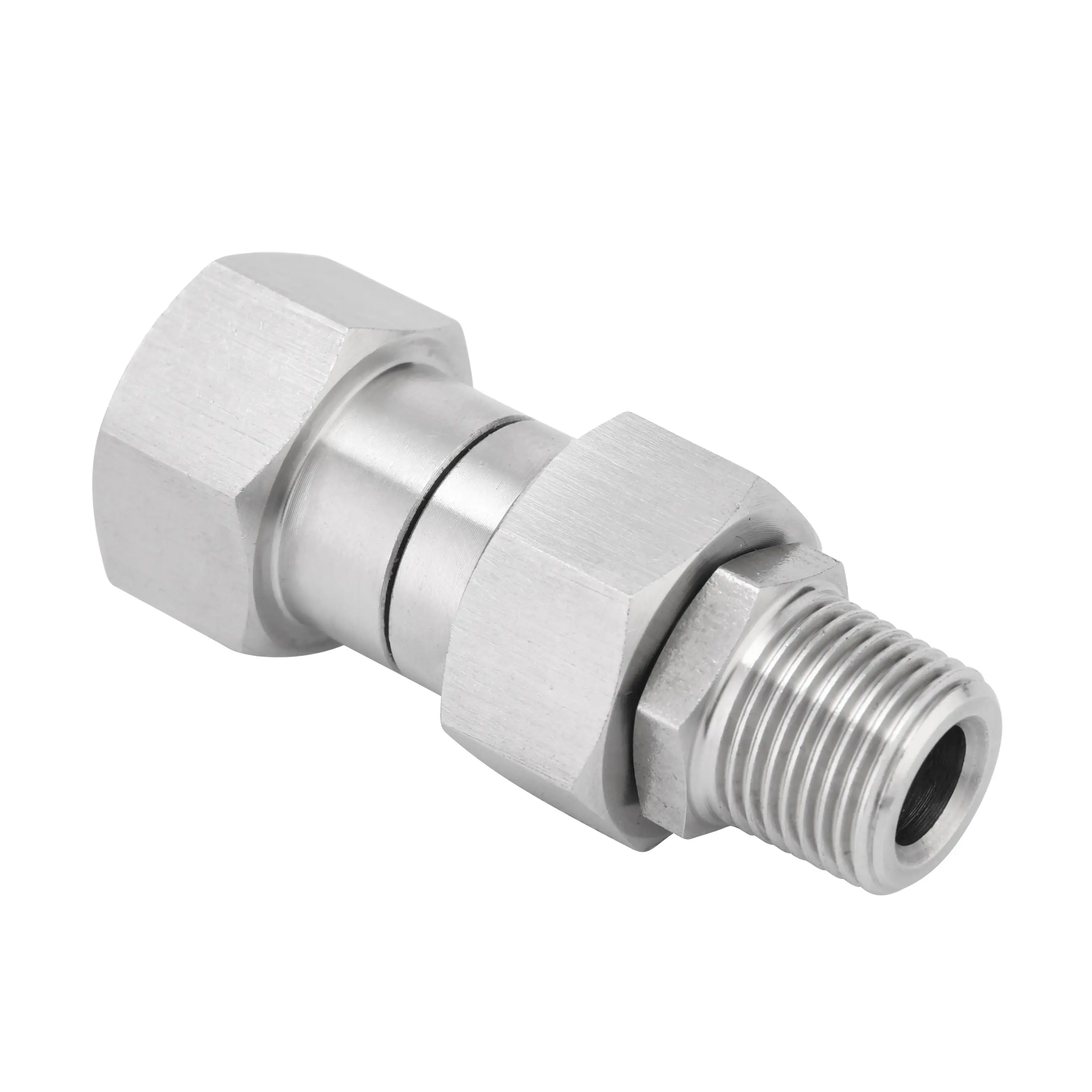 M MINGLE Stainless Steel Pressure Washer Swivel Hose Connector - M22-14mm Metric Thread, 360° Rotation, 4500 PSI Max, 120℃/250°F, 30.0 GPM, Hot/Cold Water Compatible, Hose Twistless, Father's Day Gift, Pressure Washing