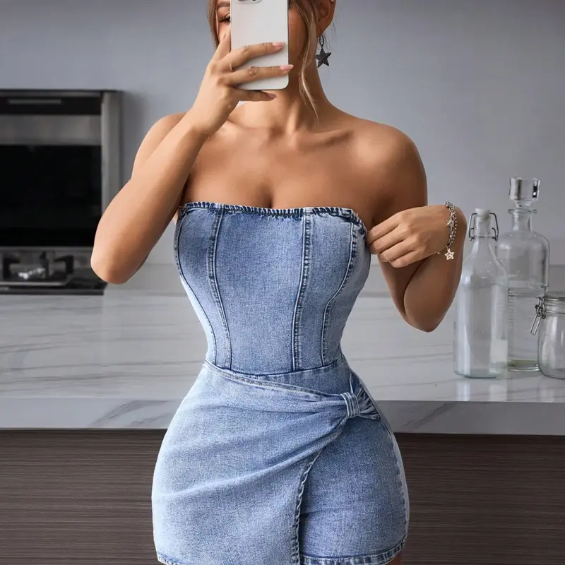 Petite Women's Sleeveless Fitted Slim Bodycon Cut Short Summer Dress, Solid Color Ruched Fashionable Design, Perfect for Casual Wear & Daily Womenswear
