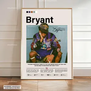 [Sale Up to 45%] Kobe B Poster, Basketball Print, Basketball Legend Decor, Sports Artwork, ,Iconic Posters