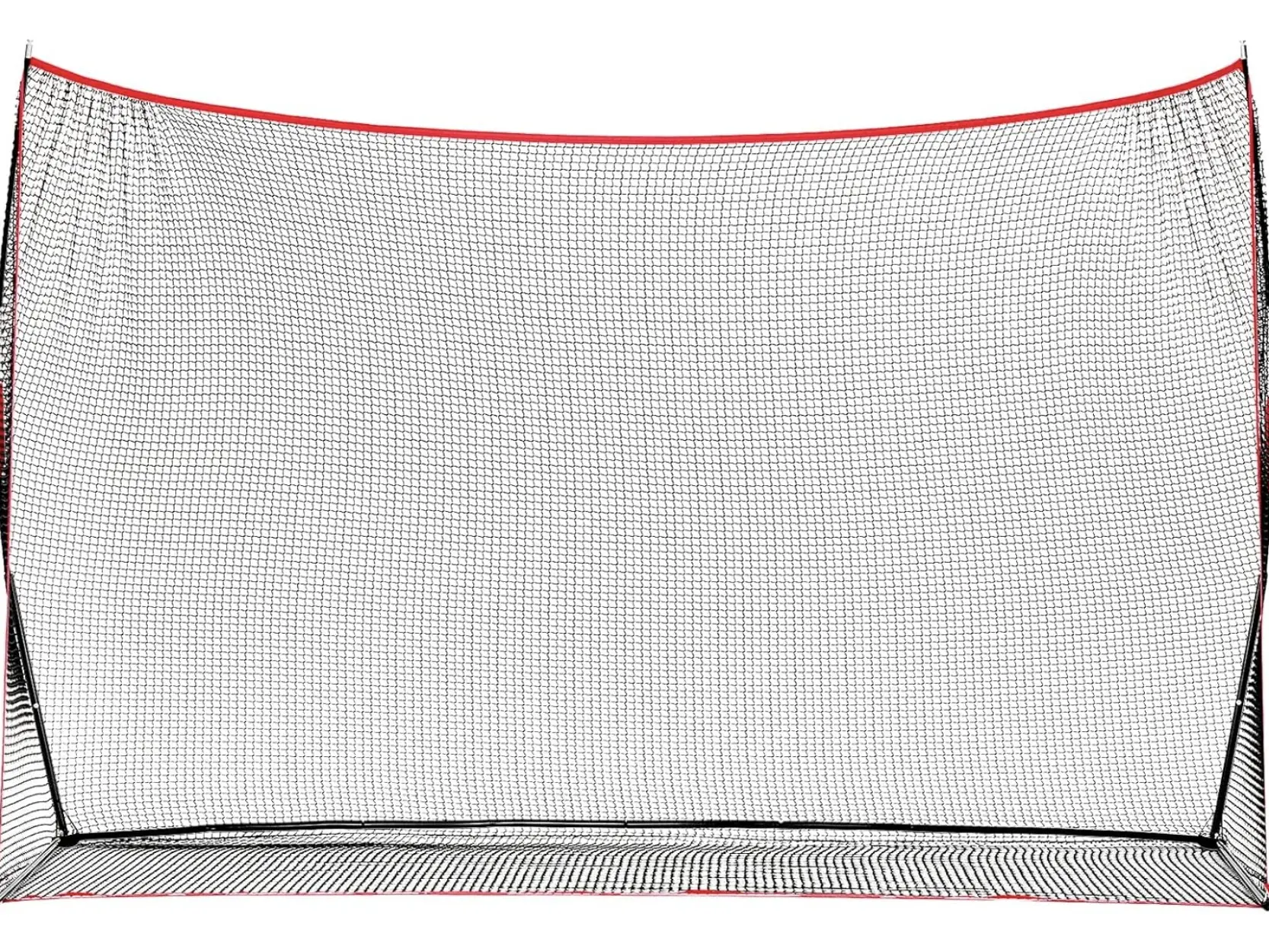 10x7 ft Golf Practice Net for Backyard, Indoor & Outdoor Golf Hitting Net with Frame, Heavy Duty Training Net for Home, Garage & Personal Driving Range, Black or Red