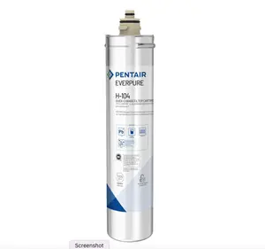 Everpure H-104 Water Filter Cartridge – 0.5 Micron, 1,000 Gallon Capacity | Premium Under Sink Filtration by Pentair