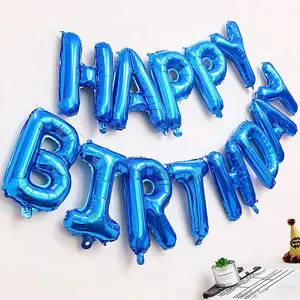 Happy Birthday Letter Balloon Set 53pcs Metallic Latex Balloons for Birthday Party Decoration Festive Touch