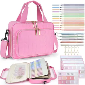 Bible Cover Case for Women,Extra Large Bible Case with Detachable Shoulder Straps,All-in-One Journaling Kit,Carrying Bag with Highlighters and Tabs,Mothers Day Christian Gifts for Women