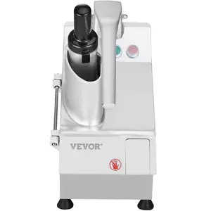 VEVOR Food Processor Vegetable Chopper w/ 6 Blades Food-Grade Stainless Steel Blender