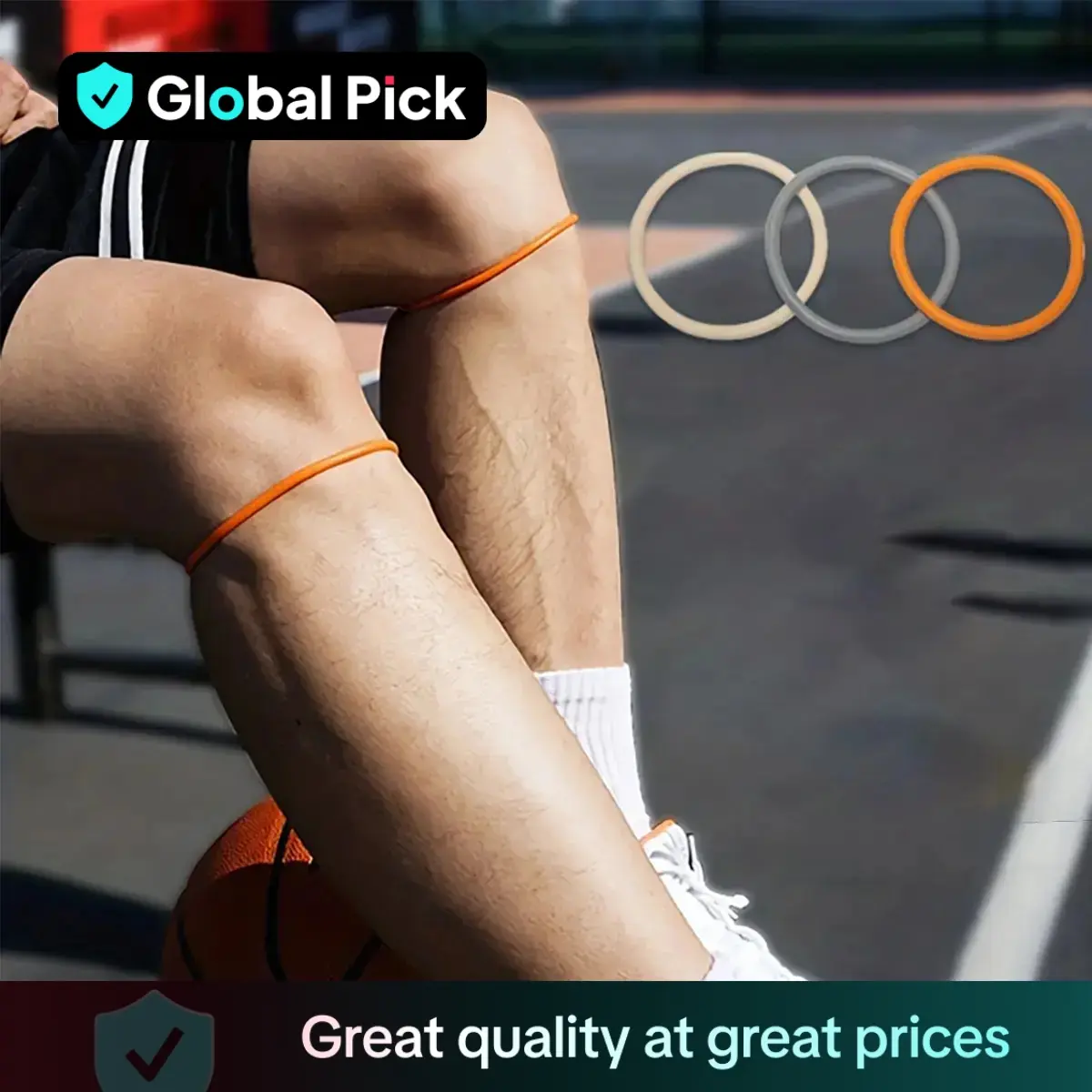 Silicone Knee Strap, 1 Count Lightweight Knee Support, Knee Protector for Running, Basketball, Running, Protective Gear for Men & Women