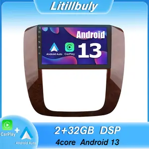 9" Android 13 Car Stereo for GMC Yukon 2007-2013 & Chevrolet Tahoe/Suburhan 2007-2013 touch screen has Android Auto Wireless Carplay, Bluetooth WIFI supports GPS Navigation