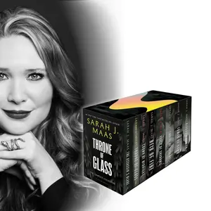 Throne of Glass 8-Book Box Set by Sarah J. Maas – Complete Fantasy Series in Paperback, Perfect Gift for Book Lovers
