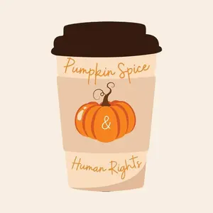 Pumpkin Spice & Human Rights Sticker Waterproof Vinyl 3x1 Inch Cute Spooky Design for Autumn Decor Fall-Themed Events