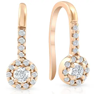 1/5ct Diamond Earrings Rose Gold 1/5ct Diamond Earrings Rose Gold