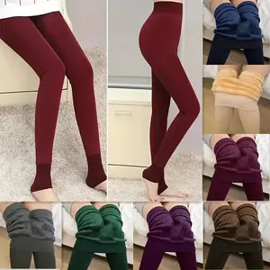 Women's Fleece Lined leggings Thermal Pantyhose Leggings Opaque Winter Warm Thick Stockings