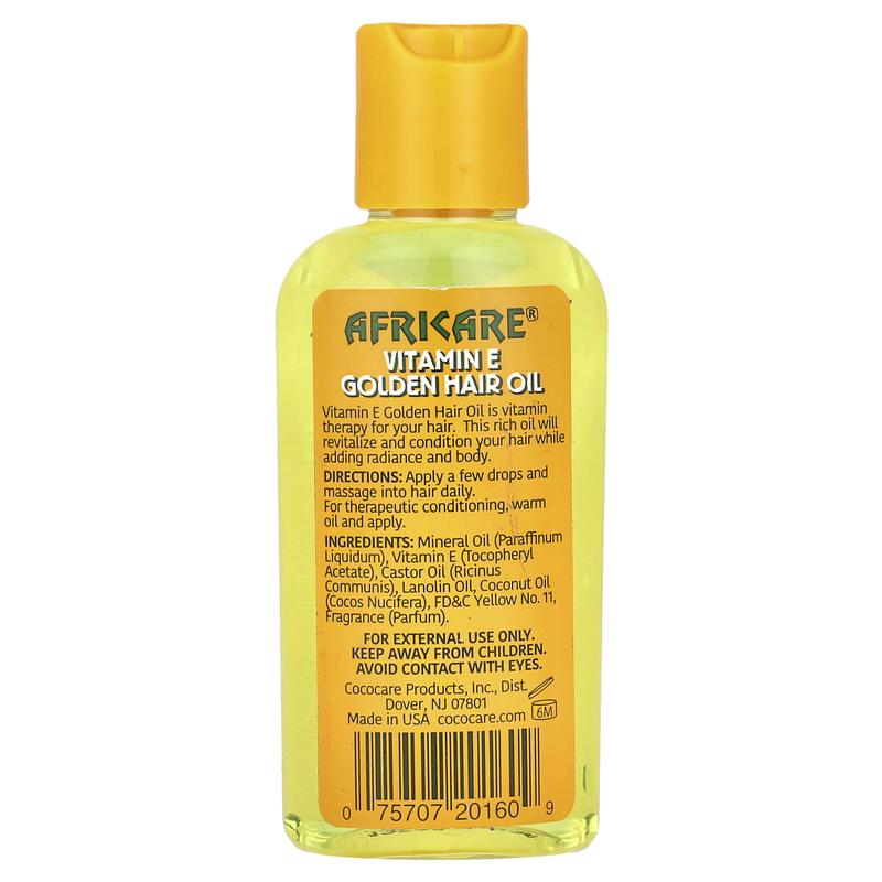 Cococare Africare®, Vitamin E Golden Hair Oil, 2 fl oz (60 ml)