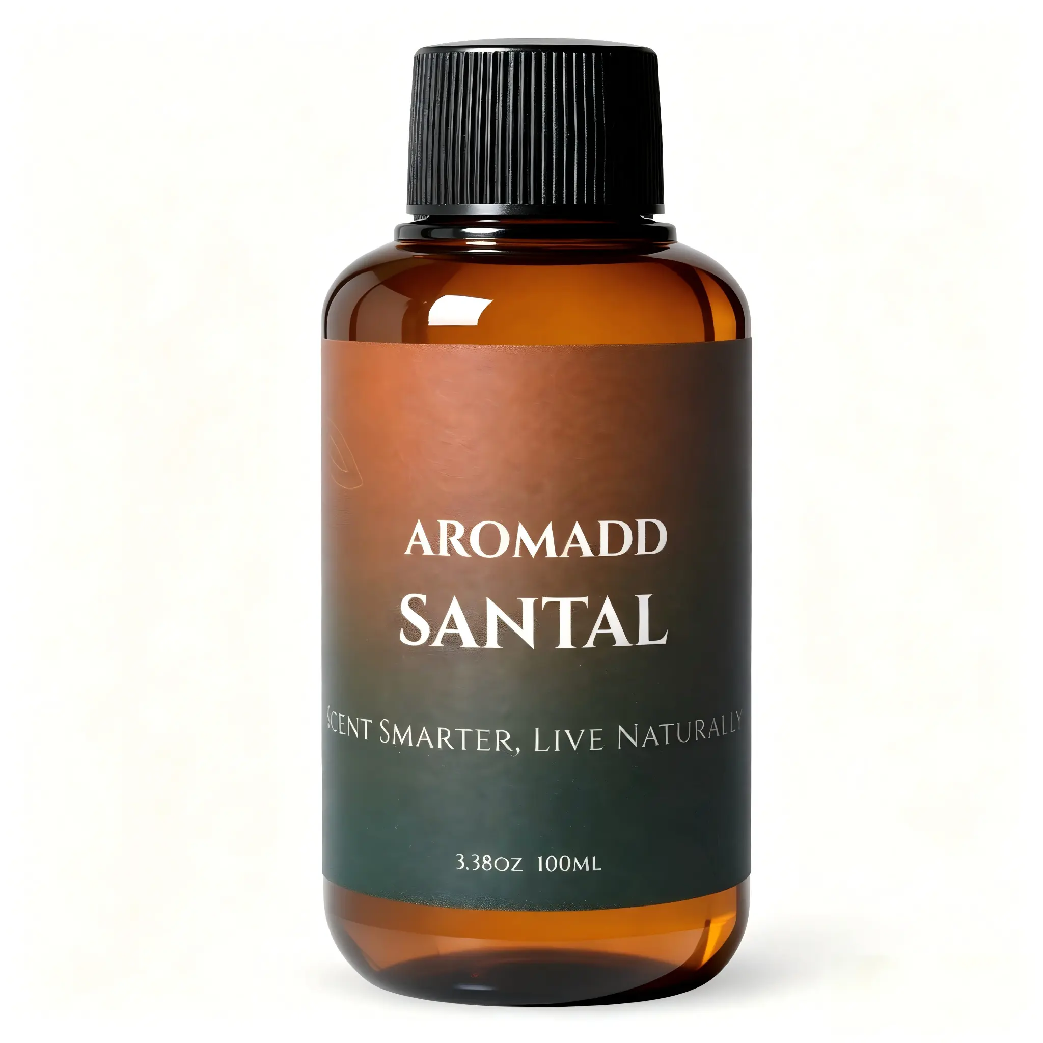 AROMADD Santal Incense Diffuser Oil Bottle - 5-Star Hotel-Inspired Woody Aroma, Warm Sandalwood & Amber, Long-Lasting Oil Base Fragrance for Camping & Home Waterless Diffusers, 3.38 fl oz (100mL)