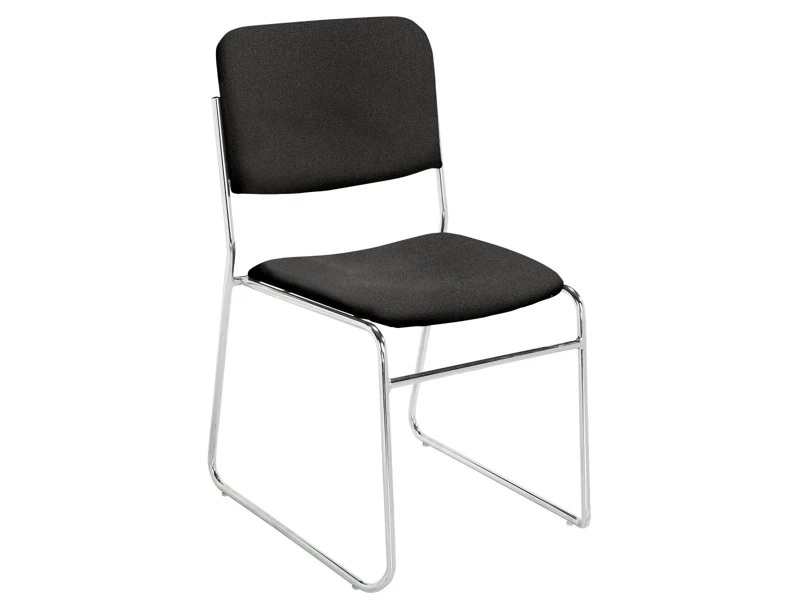 Black Fabric Padded Stack Chairs