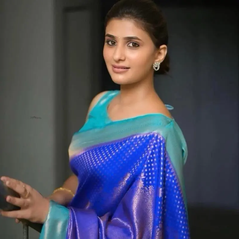 INDIAN DESIGNER BANARASI SOFT SILK ZARI WEAVING WORK SAREE WITH UNSTITCHED BLOUSE