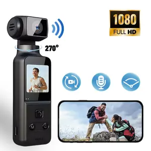 4K Video Recording Camera, 270 Degree Rotatable Camera, USB Rechargeable Anti-shake Action Camera, Vlogging Camera for Video Blog & Vlog Camera